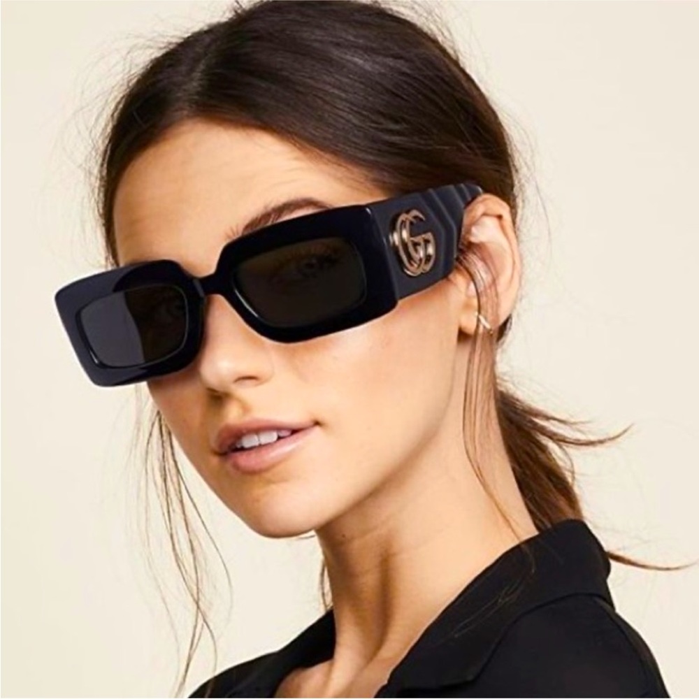 Brand New Gucci Marmont GG0811S Black Sunglasses $450 - Picture 1 of 9